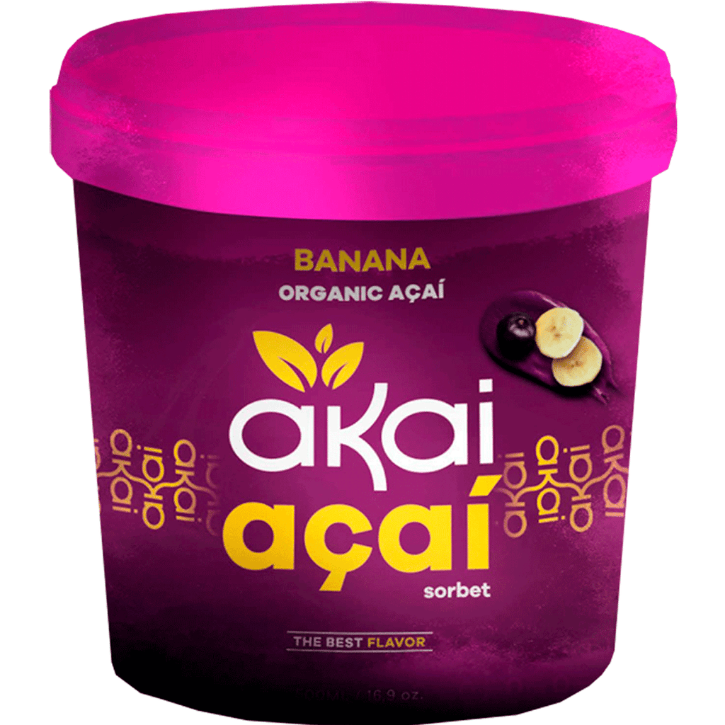 Akai Acai Sorbet w/Organic Banana 7.43oz - Seabra Foods Online