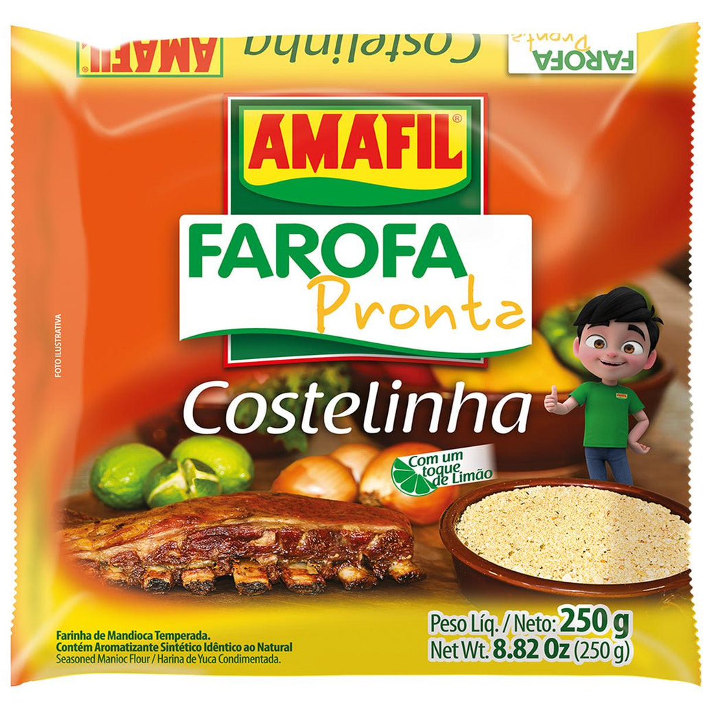 Amafil Farofa Pronta Costelinha 250g - Seabra Foods Online