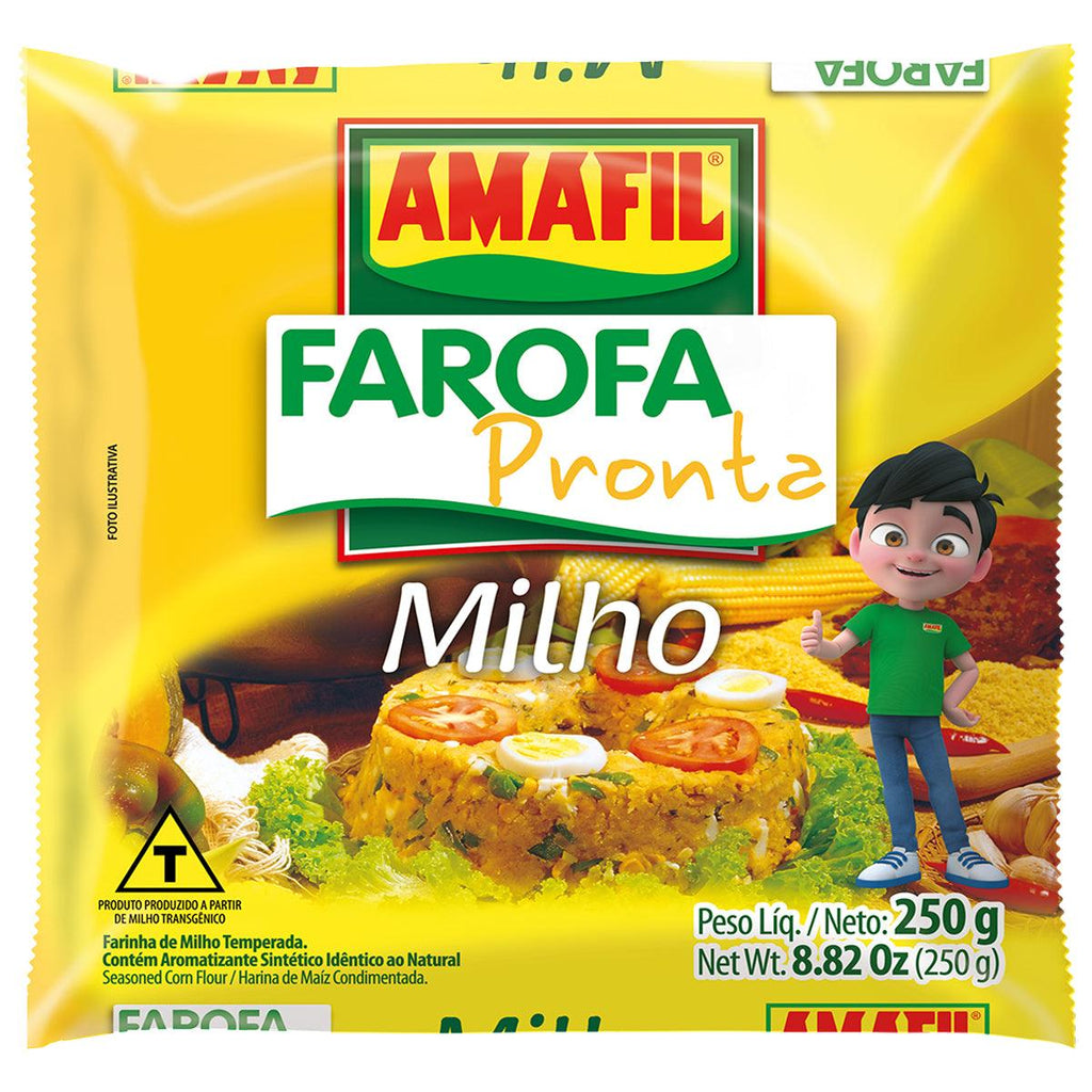 Amafil Farofa Pronta de Milho 250g - Seabra Foods Online