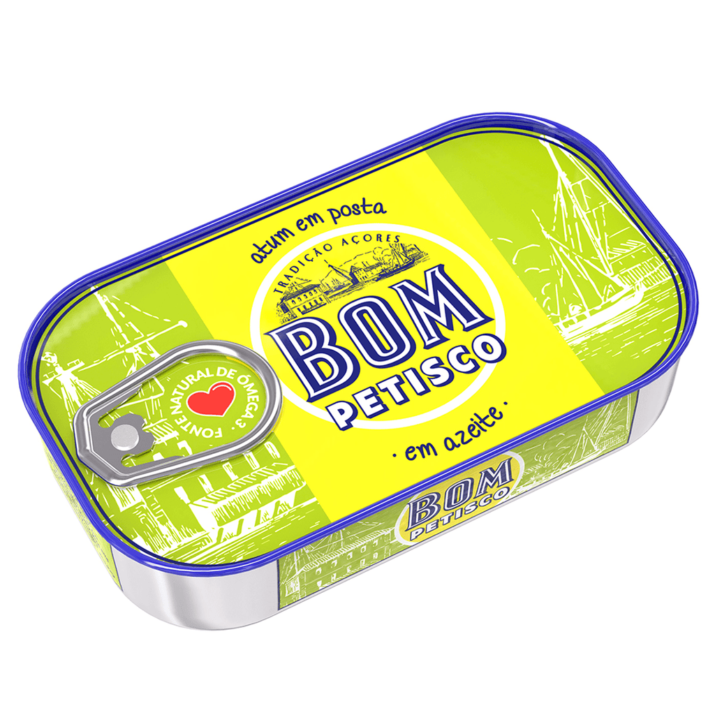 Bom Petisco Solid Tuna in Olv Oil 4.23oz - Seabra Foods Online