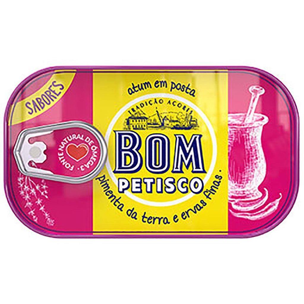 Bom Petisco Tuna in Oil c/Pimenta 4.23oz - Seabra Foods Online