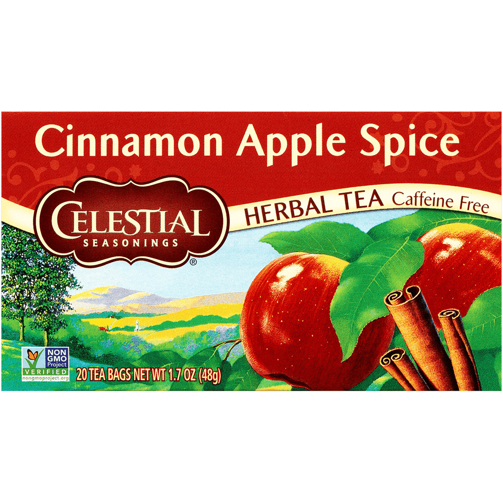 Celestial Herb Cinnamon/Apple Tea 20ct - Seabra Foods Online