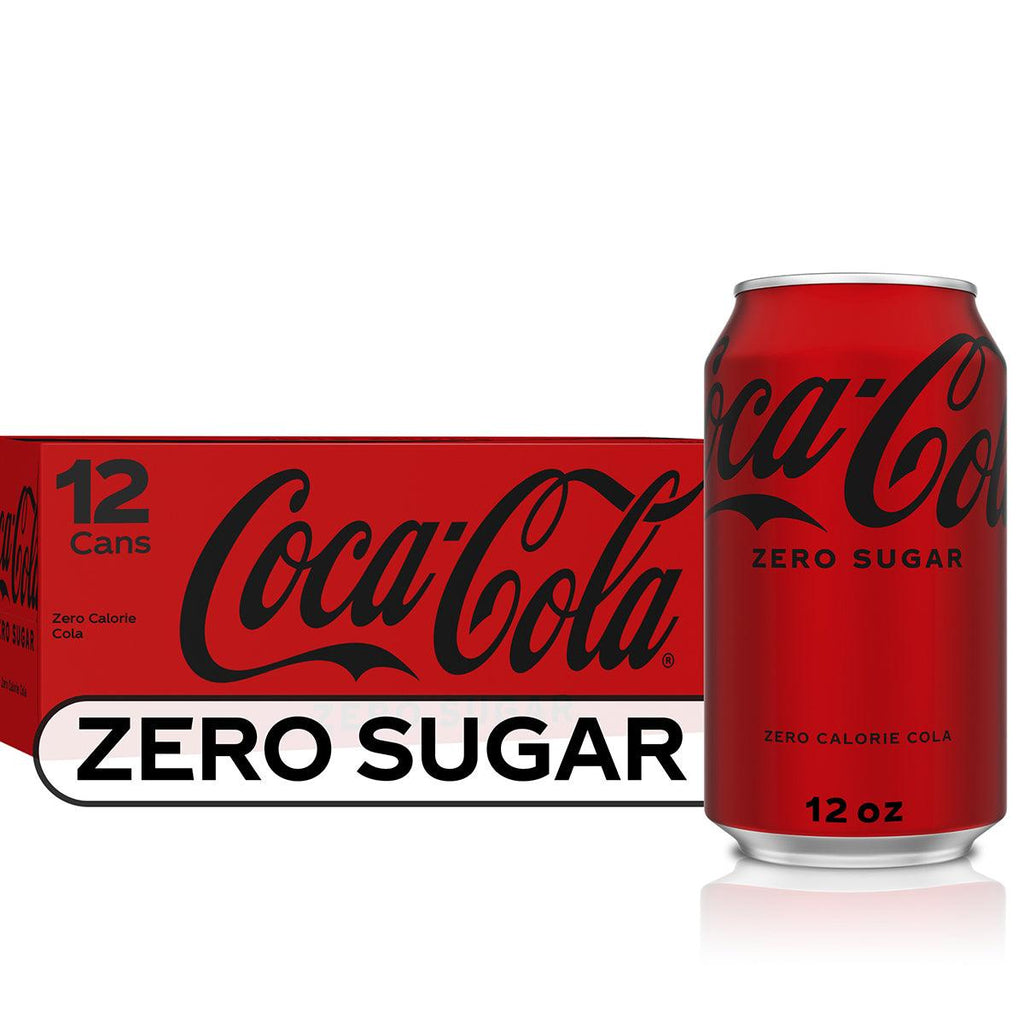 Coca Cola Zero Soda Cans 12PK - Seabra Foods Online