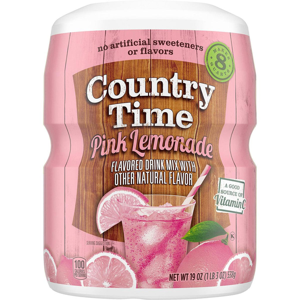 Country Time Pink Lemonade Mix 19oz - Seabra Foods Online