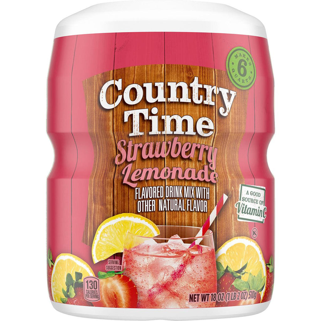 Country Time Straw/Lemonade Mix 19oz - Seabra Foods Online