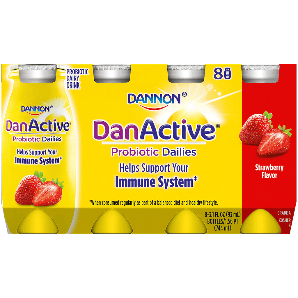 Danactive Strawberry Yog 8PK - Seabra Foods Online