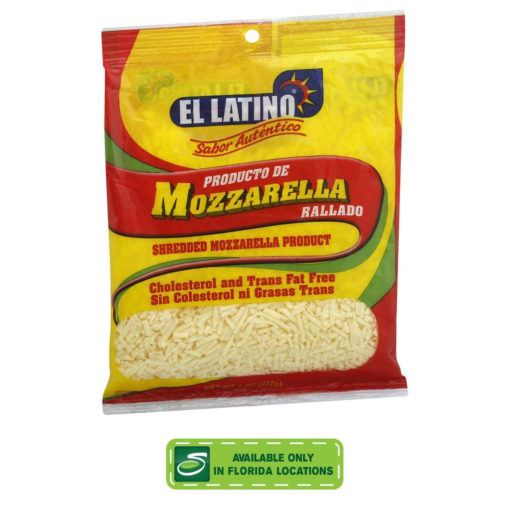 El Latino Shredded Mozzarella 8oz - Seabra Foods Online