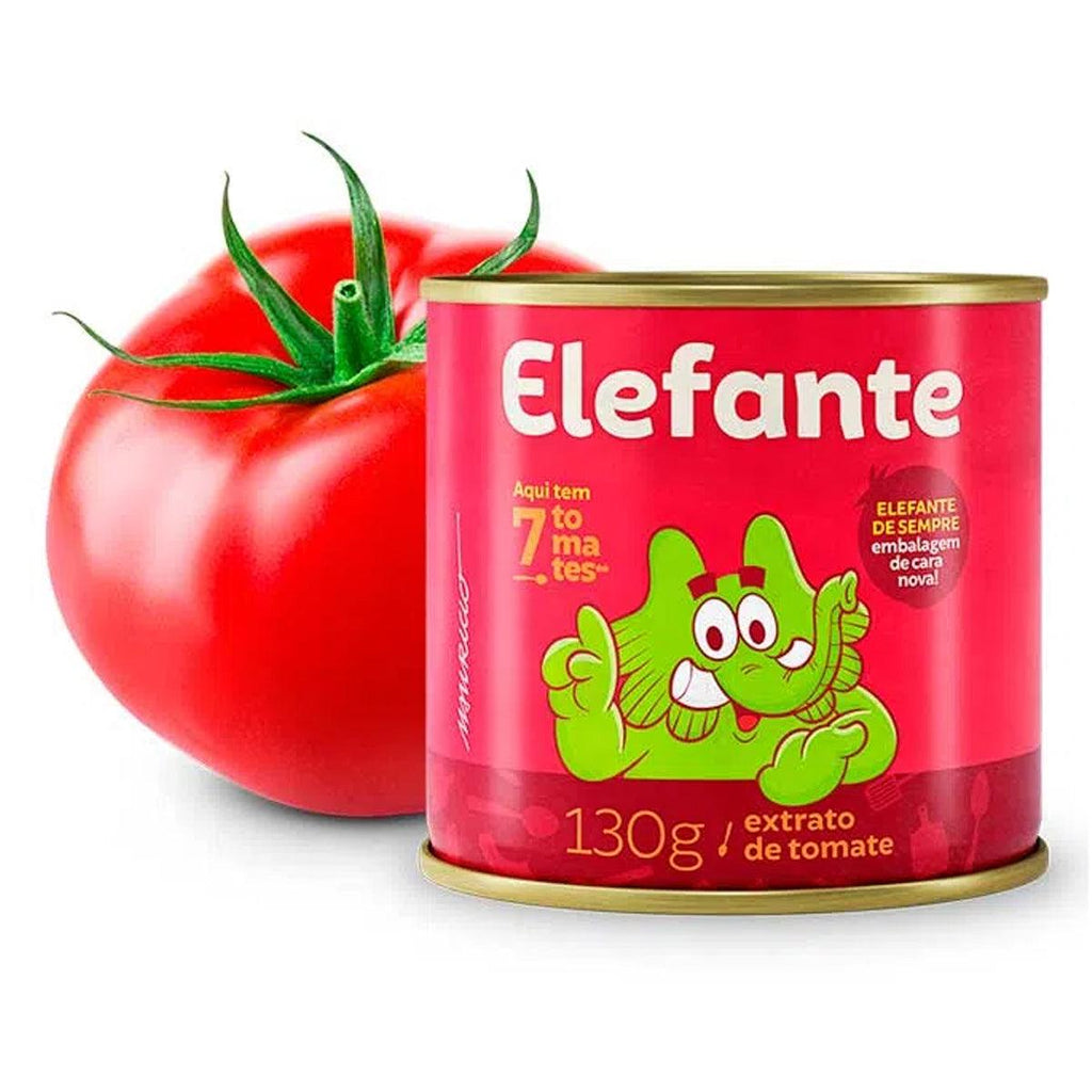 Extrato de Tomate Tradicional Elefante 130g - Seabra Foods Online