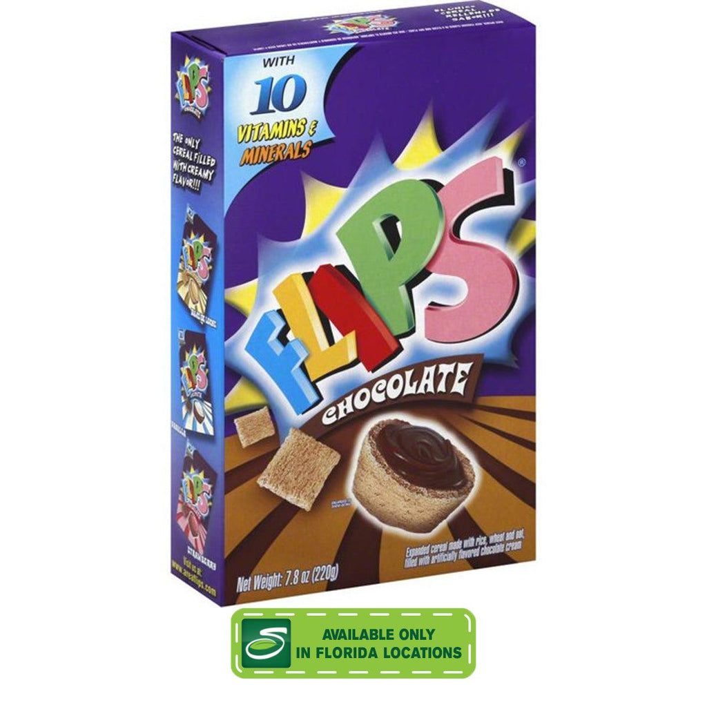 Flips Chocolate Cereal 7.8oz - Seabra Foods Online