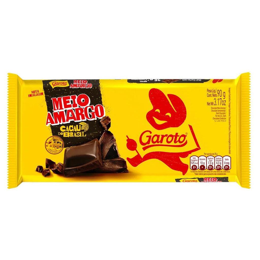 Garoto Tab Chocolate Meio Amargo - Seabra Foods Online