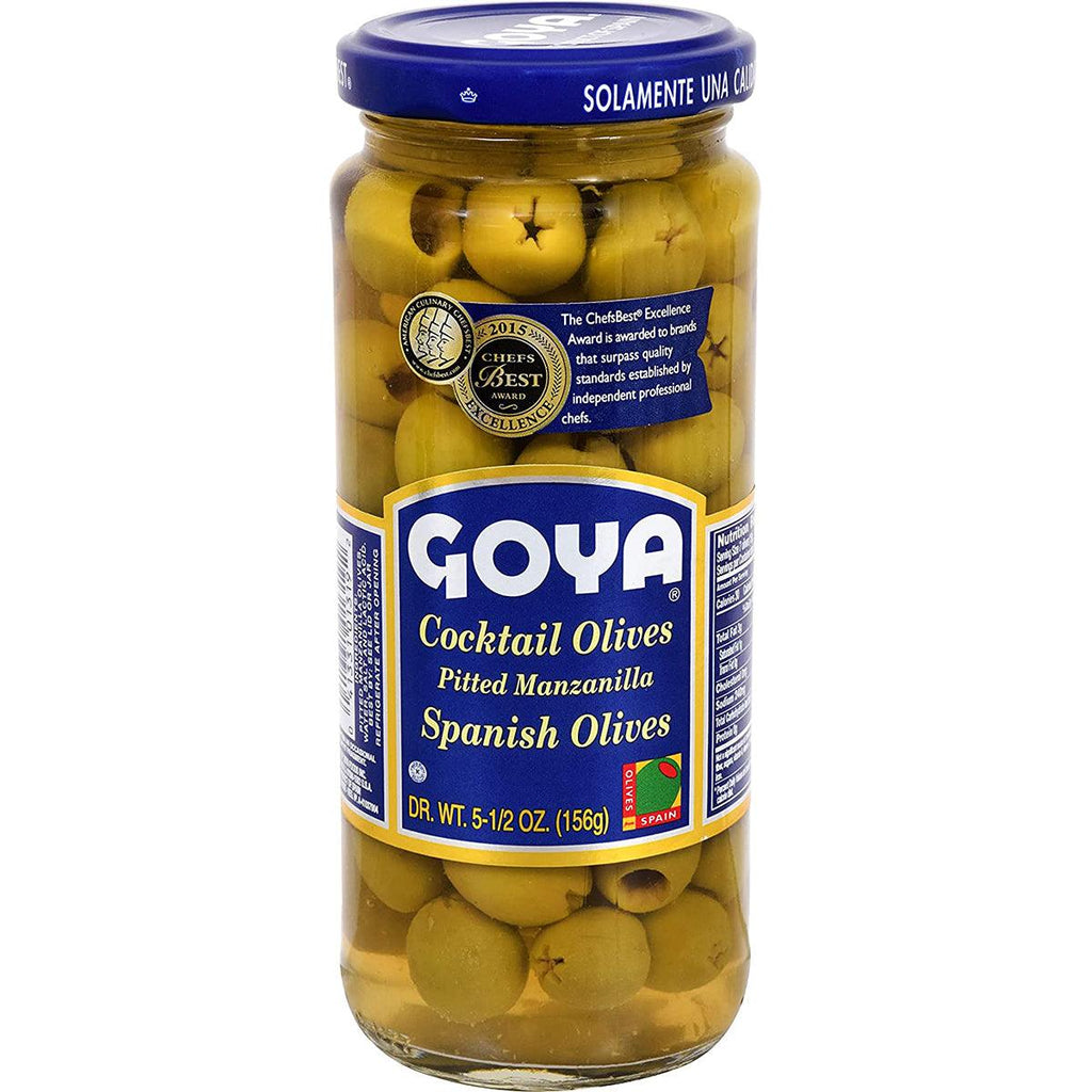 Goya Cocktail Pitted Olives 5.5oz - Seabra Foods Online