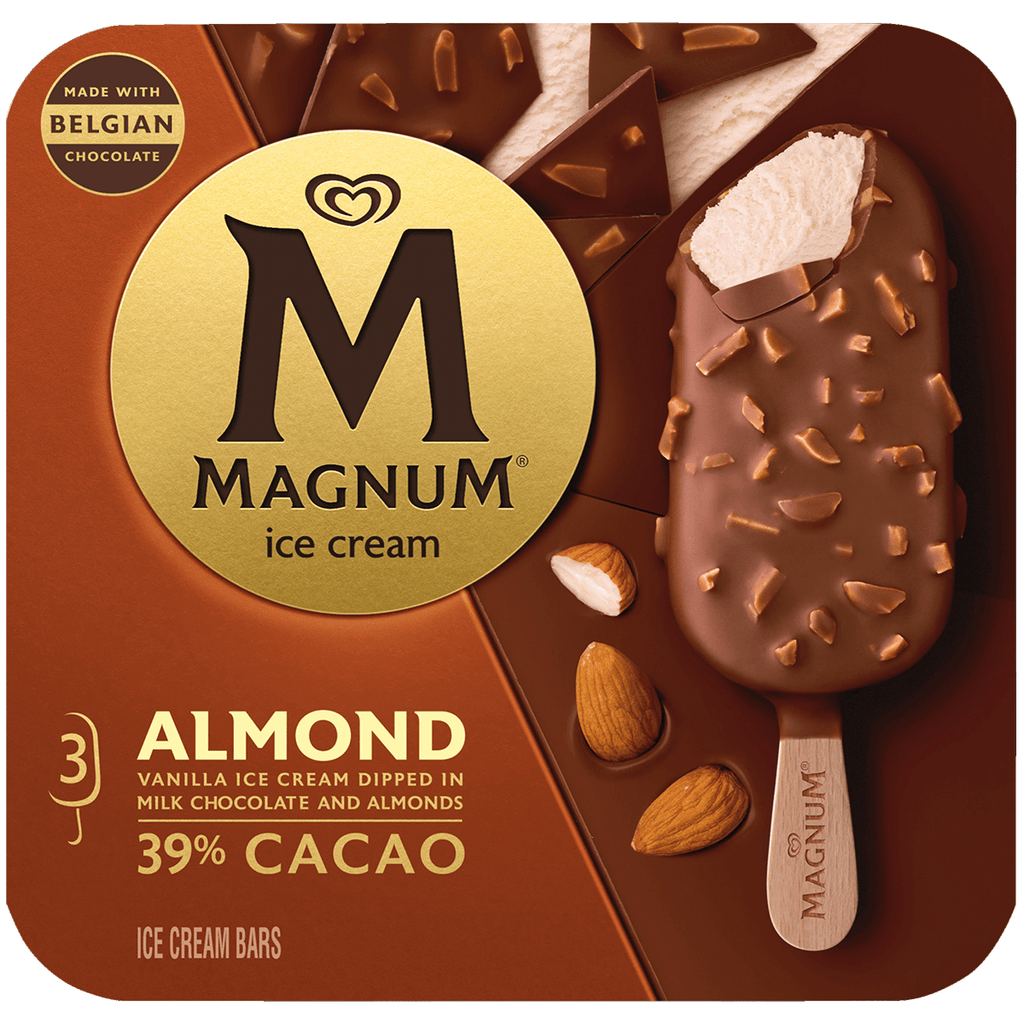Magnum Almond Bars IC 3PK - Seabra Foods Online