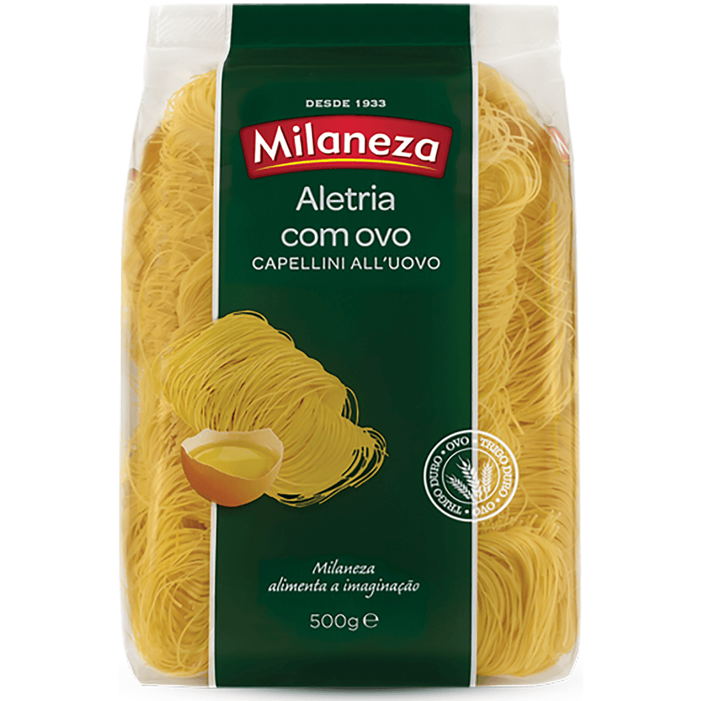 Milaneza Aletria C/Ovo 17.6 oz - Seabra Foods Online
