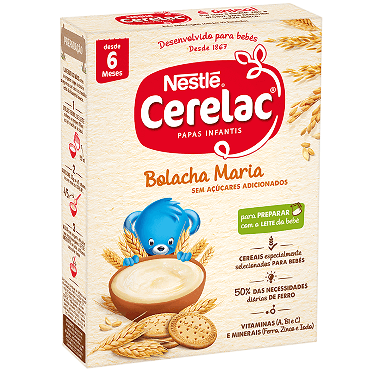 Nestle Nestlé Cerelac María Galleta Alimento Para Bebés 6m+