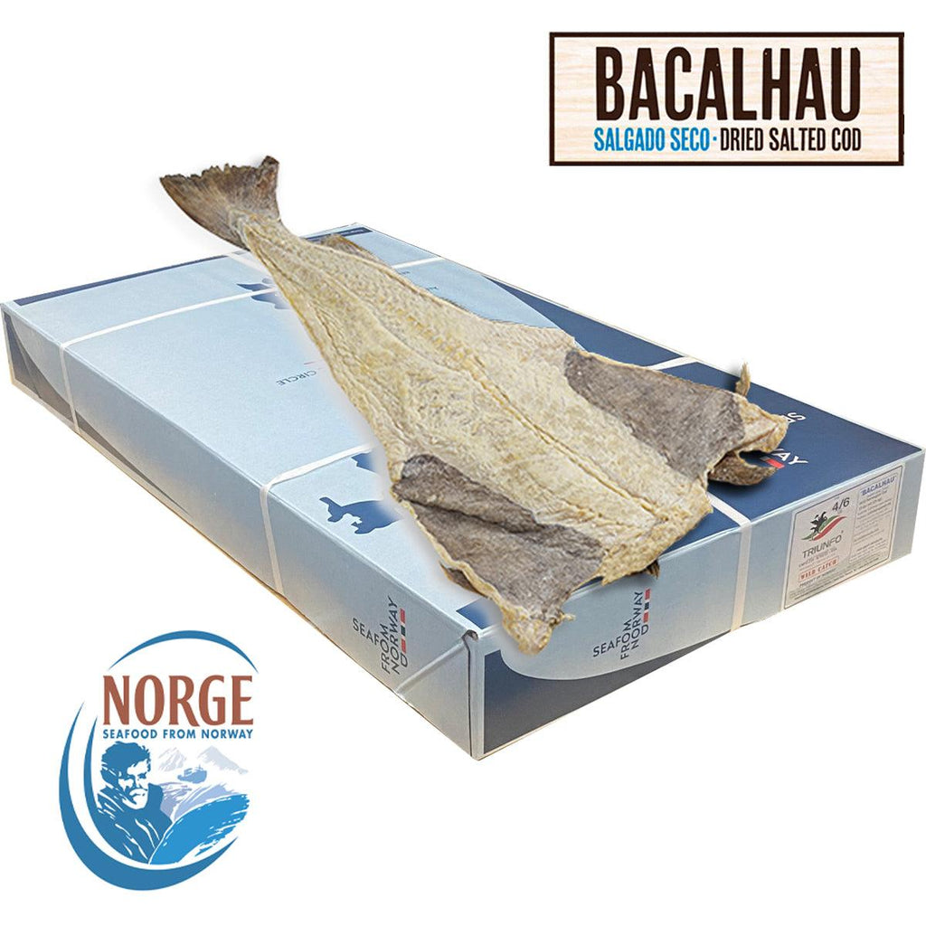 Noruega Cod Fish Lofo Morhua 4/6 55lb - Seabra Foods Online