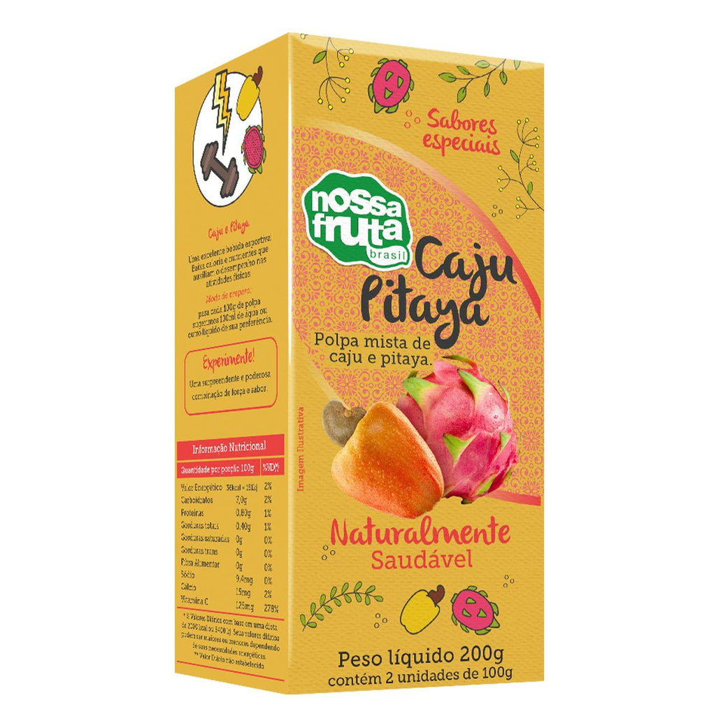 Nossa Fruta Mix de Caju Pitaya 200g - Seabra Foods Online