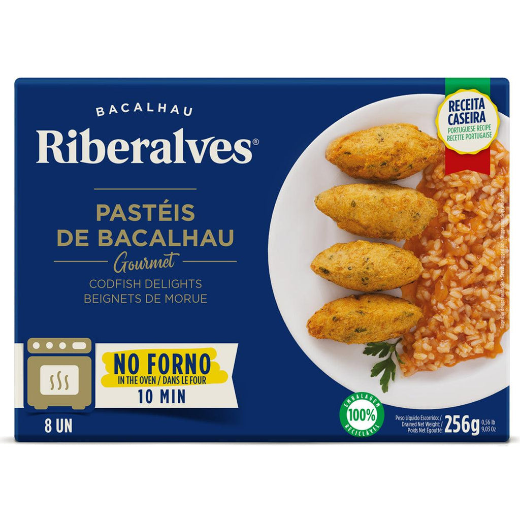 Pasteis de Bacalhau Riberalves 256g - Seabra Foods Online