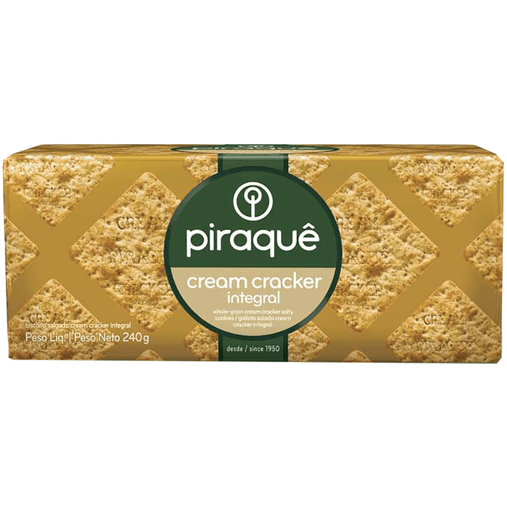 Piraque Cream Cracker Integral 8.44oz - Seabra Foods Online