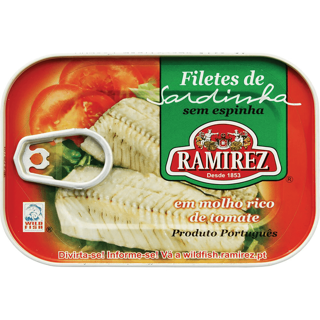 Ramirez Filete Sardinha In Tomato 3.5 oz - Seabra Foods Online