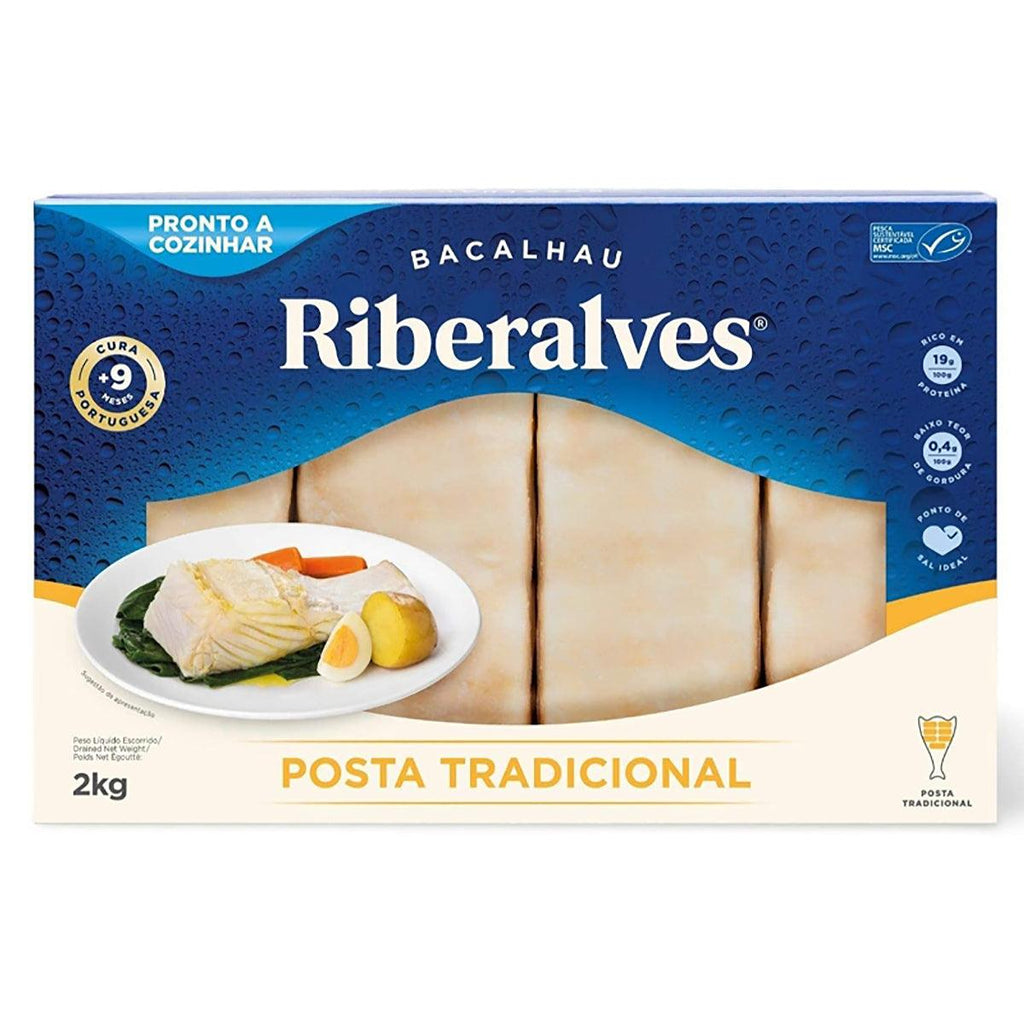 Riberalves Bacalhau Posta Tradicional 2kg - Seabra Foods Online