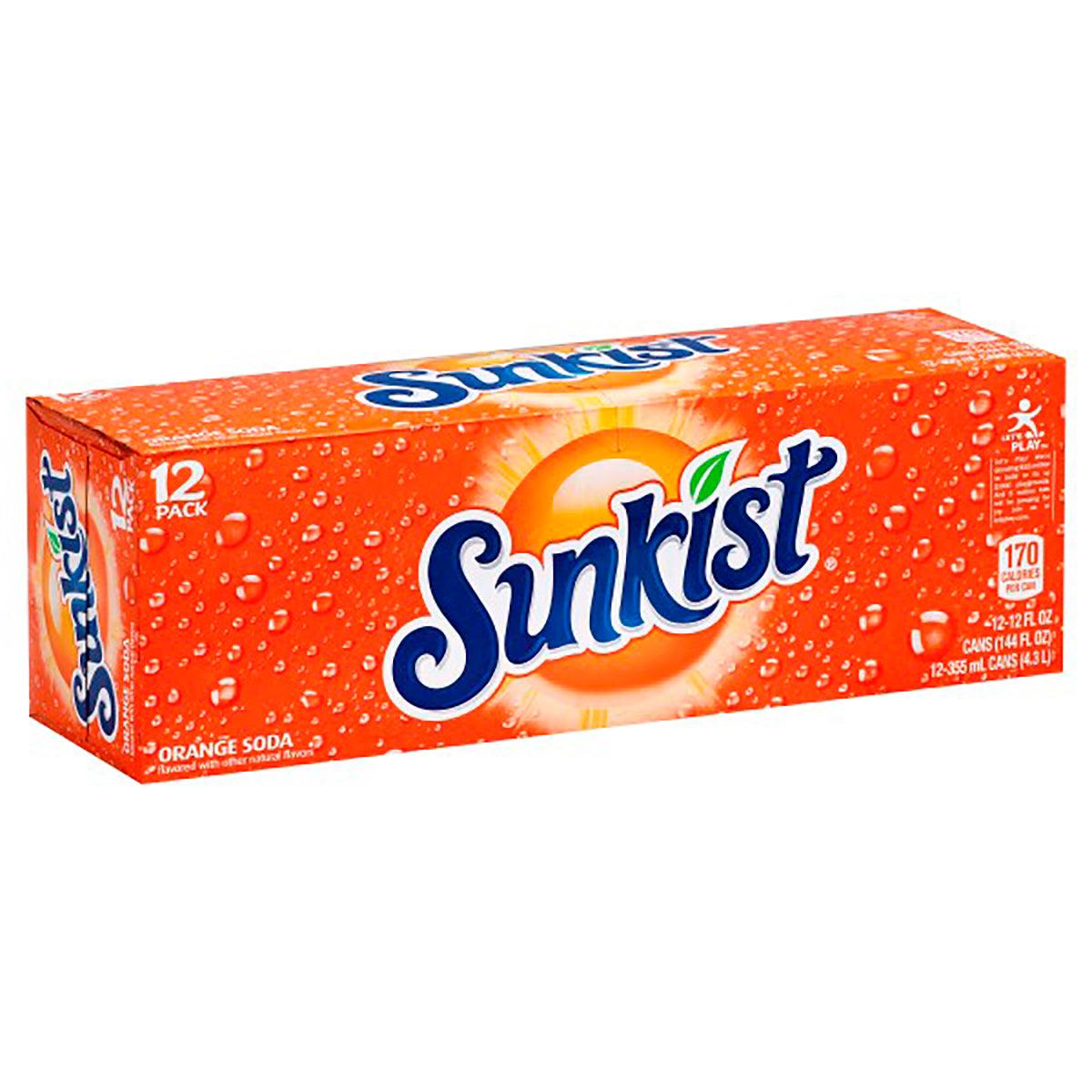 Sunkist Orange Soda Cans 12PK – Seabra Foods Online