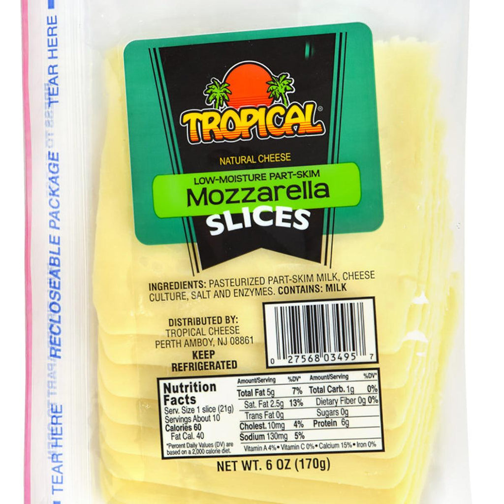 Tropical Mozzarella Slices - Seabra Foods Online