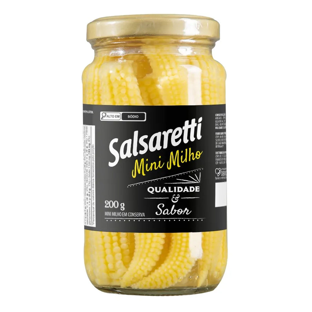 Salsaretti Mini Milho Vidro 200g