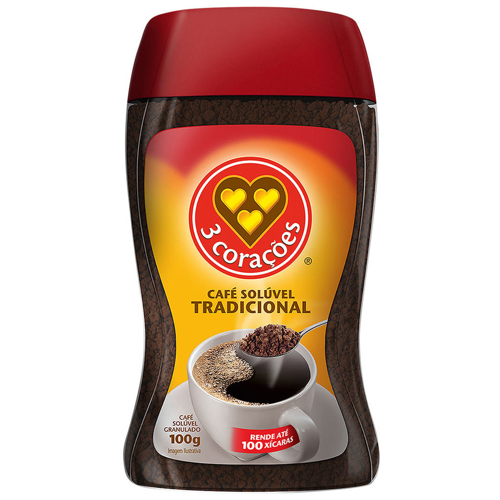 3Coracoes Café Soluvel Tradicional 100g