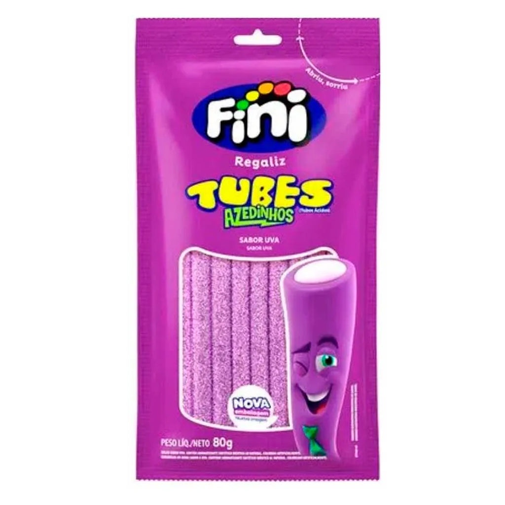 Fini Bala Gelatina Tube Uvas 80g