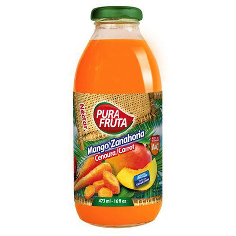 Pura Fruta Mango + Carrot Juice 16floz