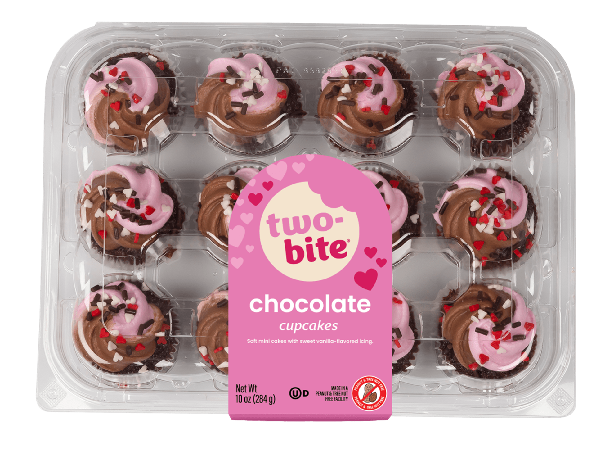 Two Bites Valetine Choco Mini Cupcakes 12pk – Seabra Foods Online