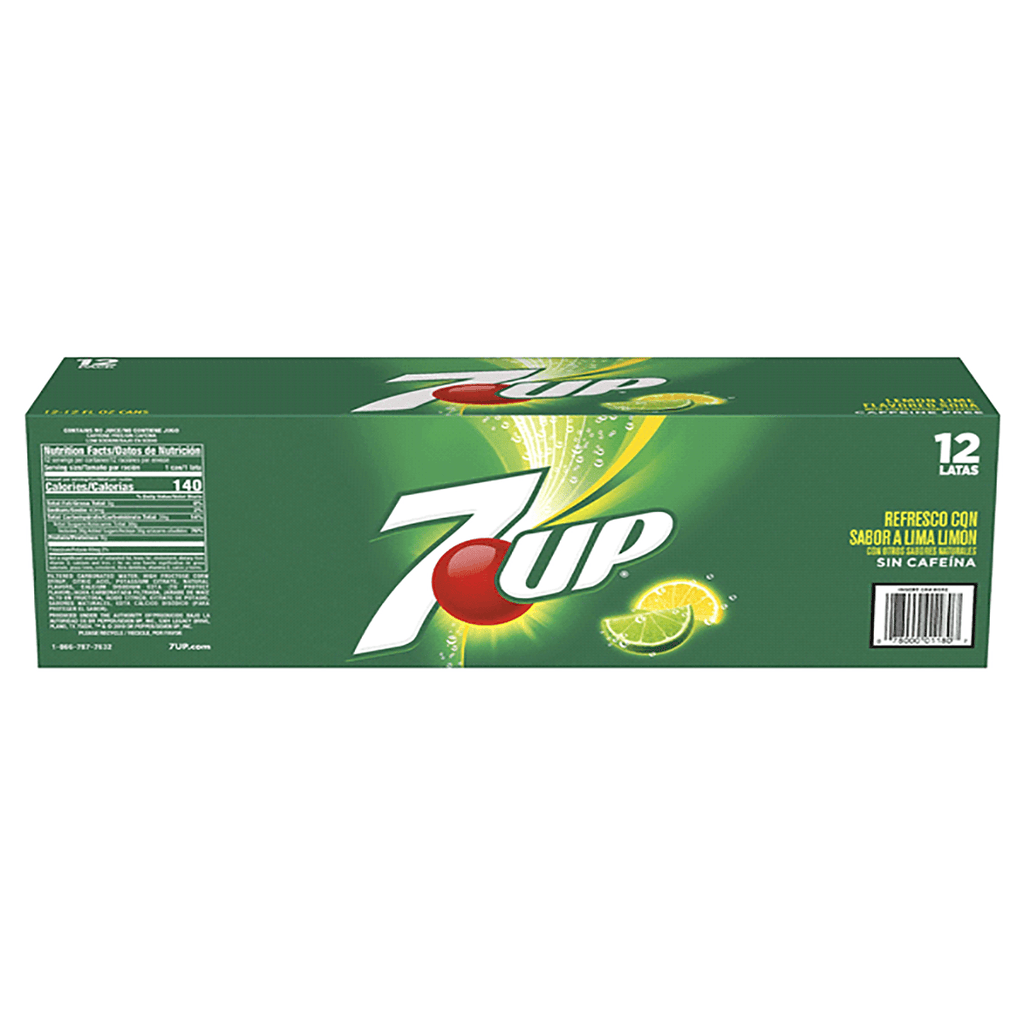 7 Up Regular Soda Cans 12 PK - Seabra Foods Online