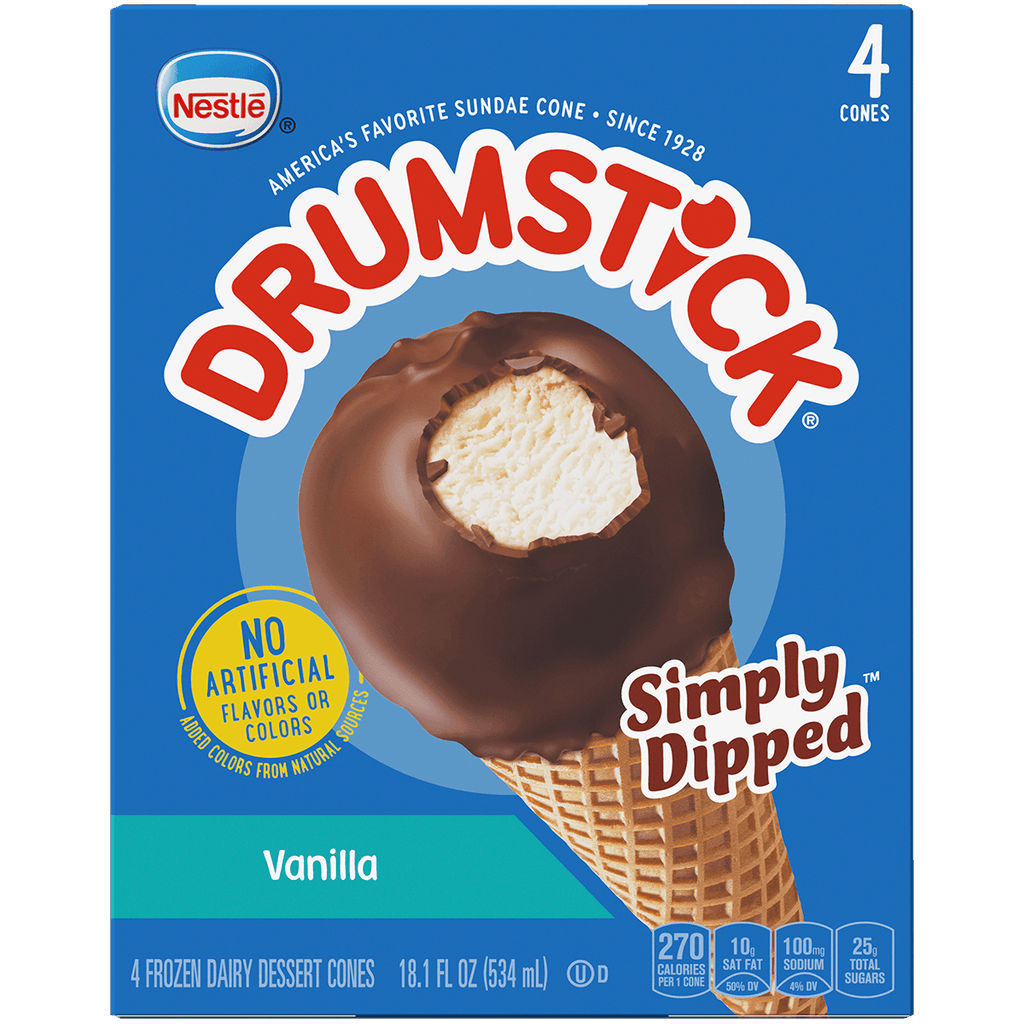 Nestle Drumstick Vanilla 4PK - Seabra Foods Online