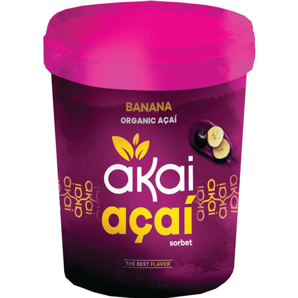 Açai Sorbet Banana Akai 500ml - Seabra Foods Online