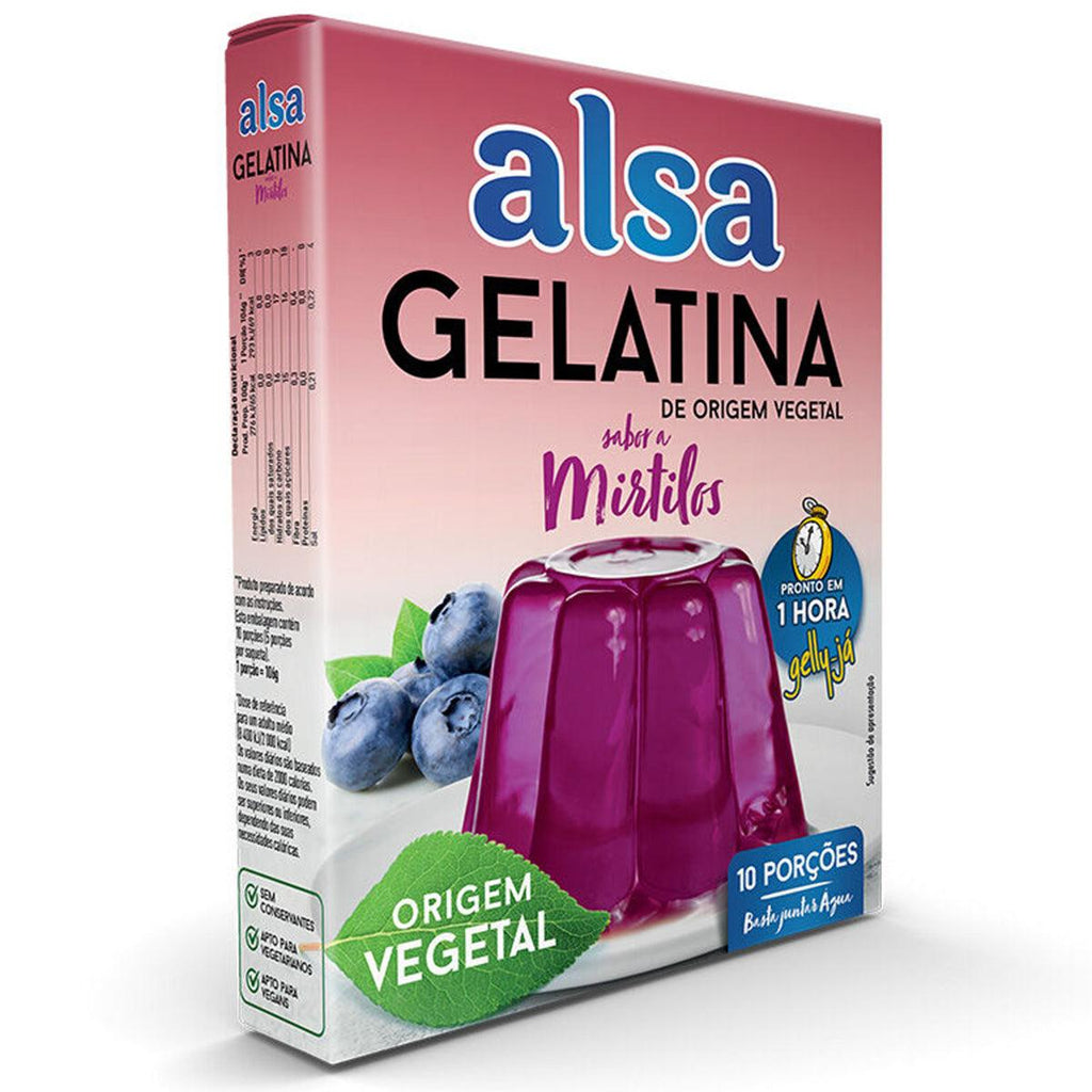 Alsa Gelatina Mirtilos 180g - Seabra Foods Online