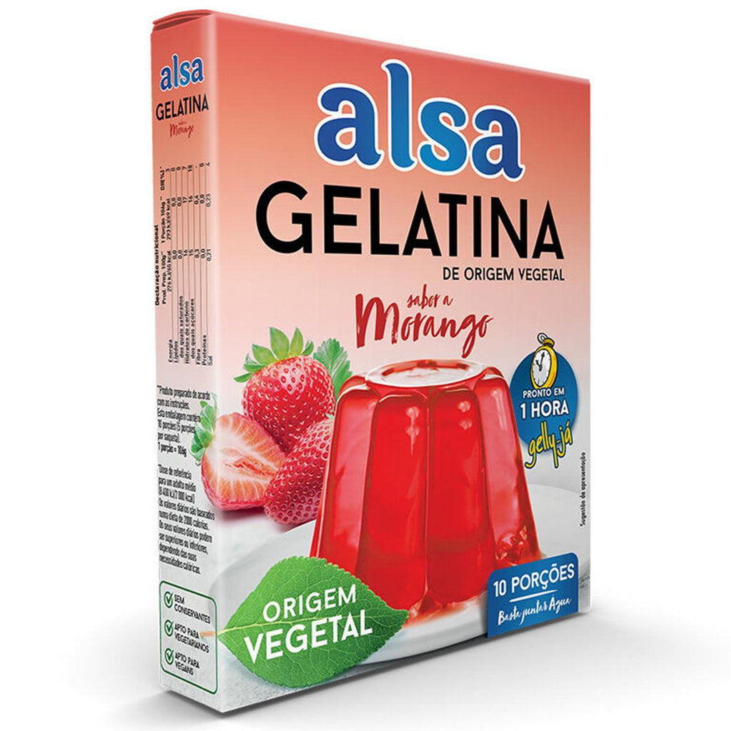 Alsa Gelatina Morango 180g - Seabra Foods Online