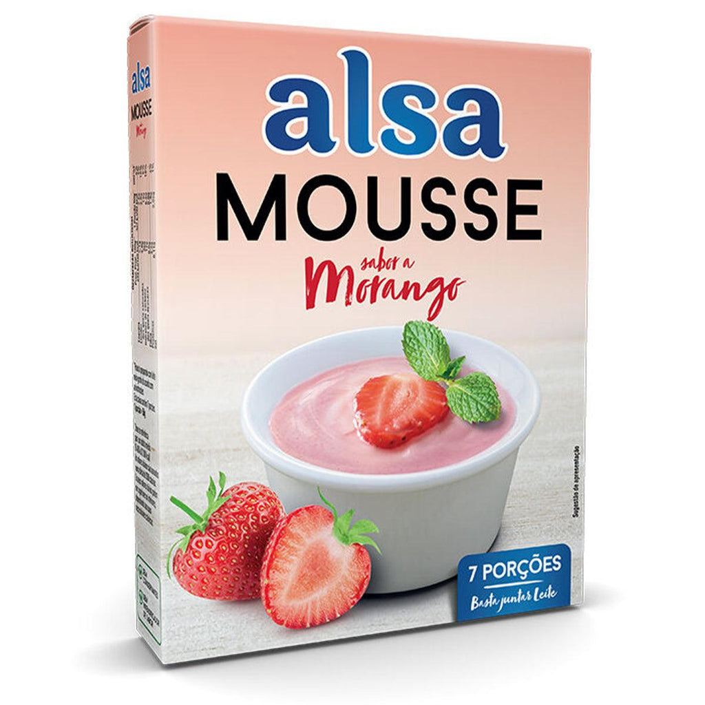 Alsa Mousse Morango 100g - Seabra Foods Online