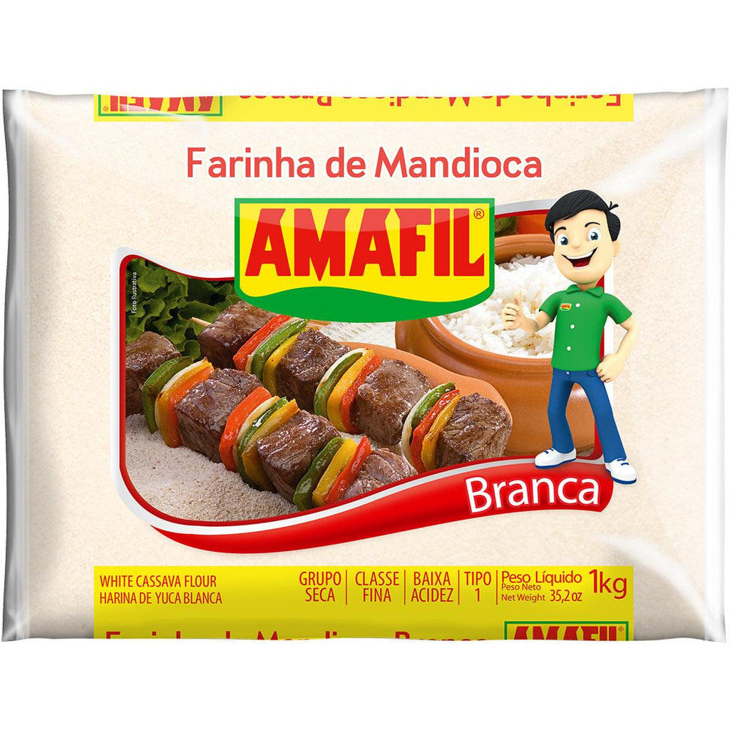 Amafil Farinha Mandioca Branca 2.2lb - Seabra Foods Online