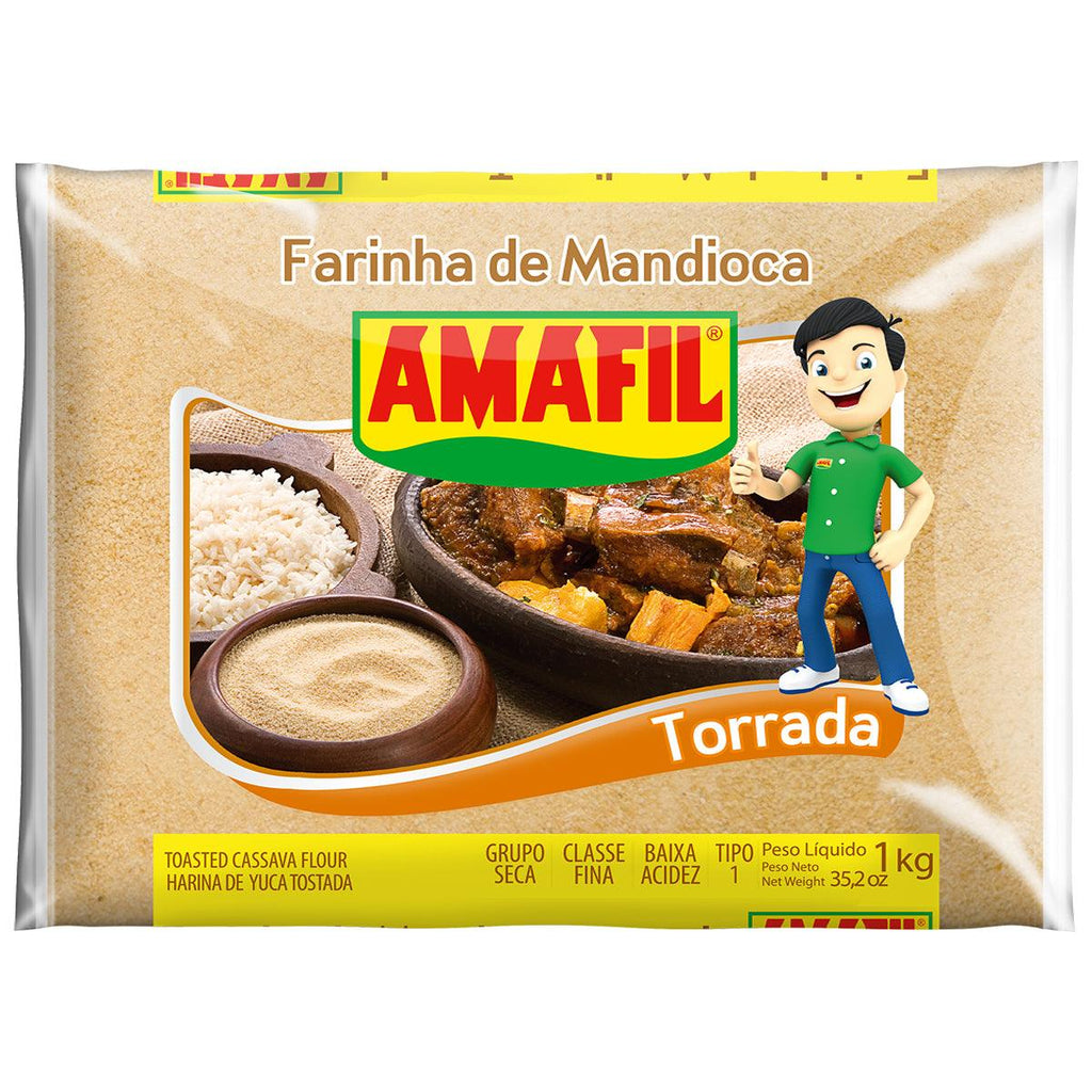 Amafil Farinha Mandioca Torrada 2.2lb - Seabra Foods Online