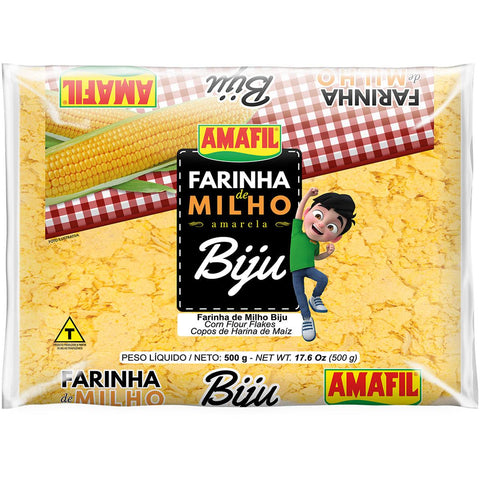 Amafil Farinha Milho Amarelo Biju 500g - Seabra Foods Online