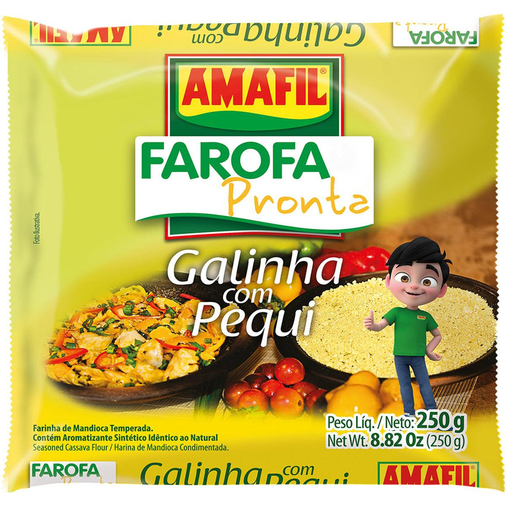 Amafil Farofa Pronta Galinha/Pequi 250g - Seabra Foods Online