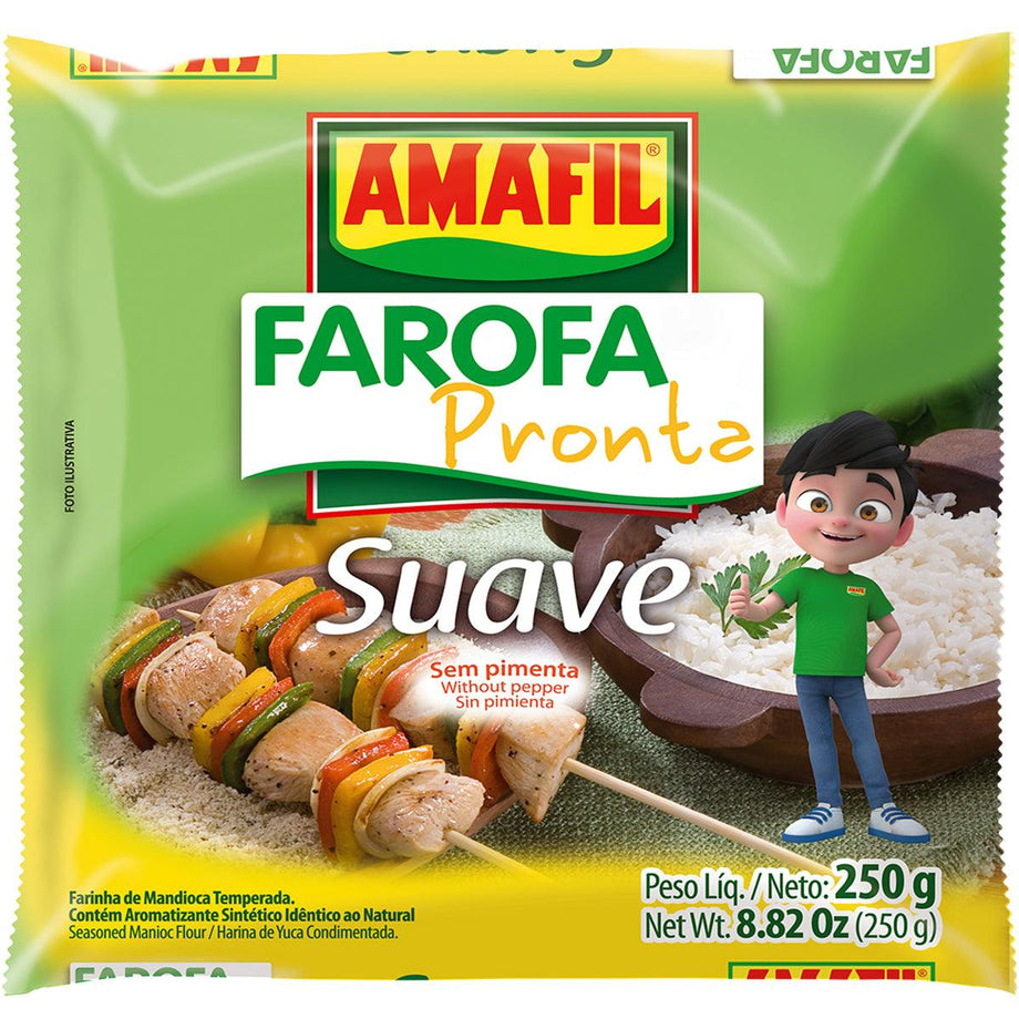 Amafil Farofa Pronta Carne Seca 250g – Seabra Foods Online