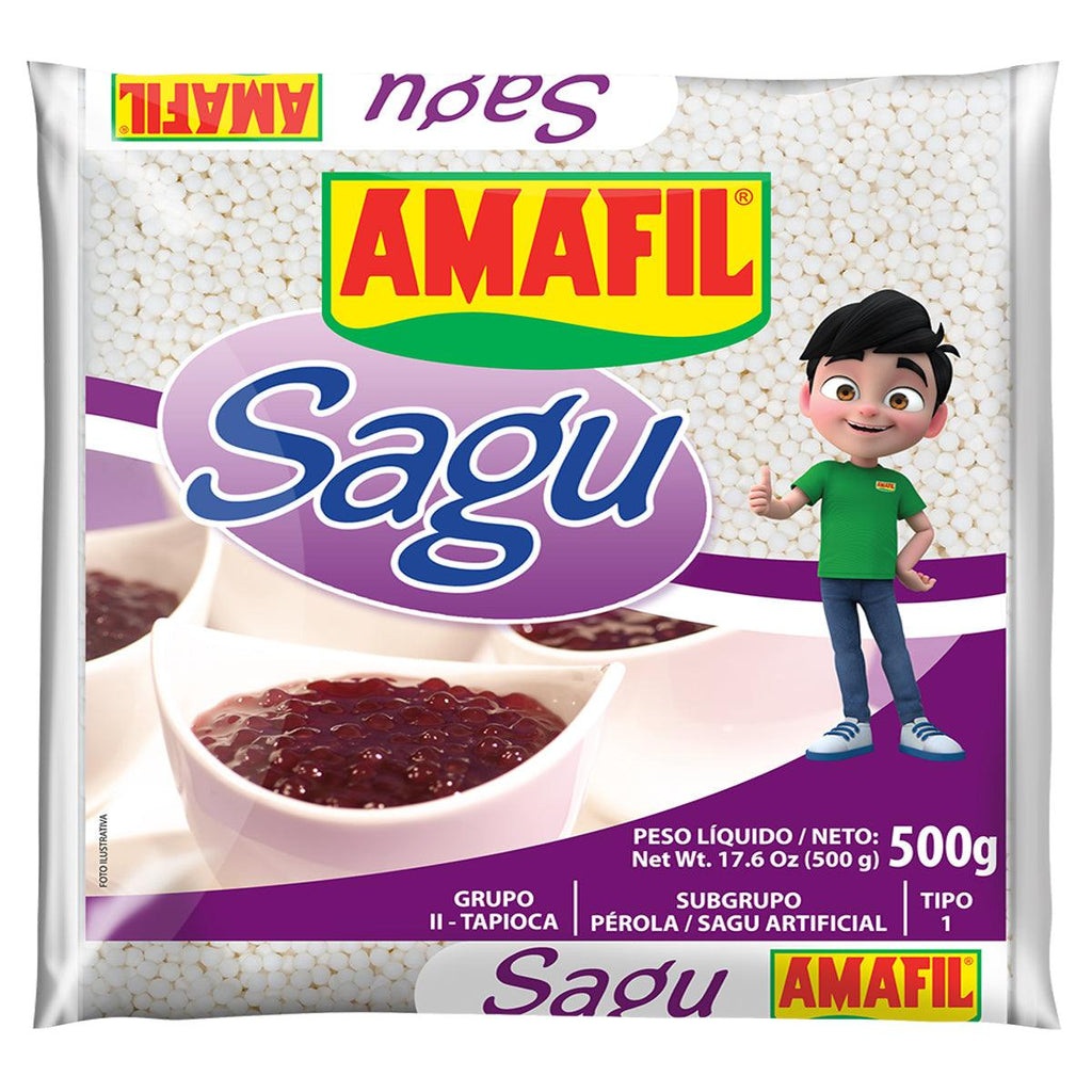 Amafil Sagu de Mandioca 500g - Seabra Foods Online