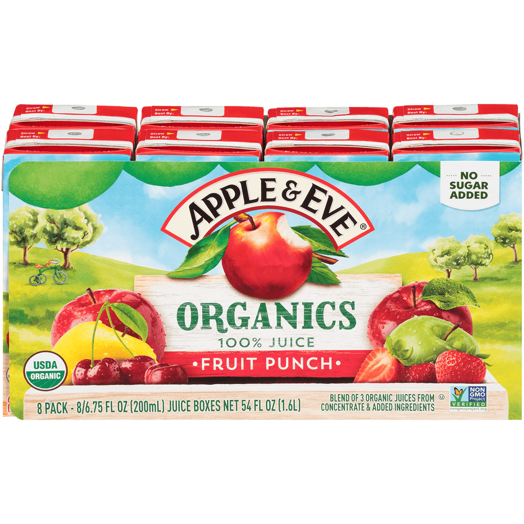 Apple&Eve Organic Fruit Punch 8pk 54z - Seabra Foods Online
