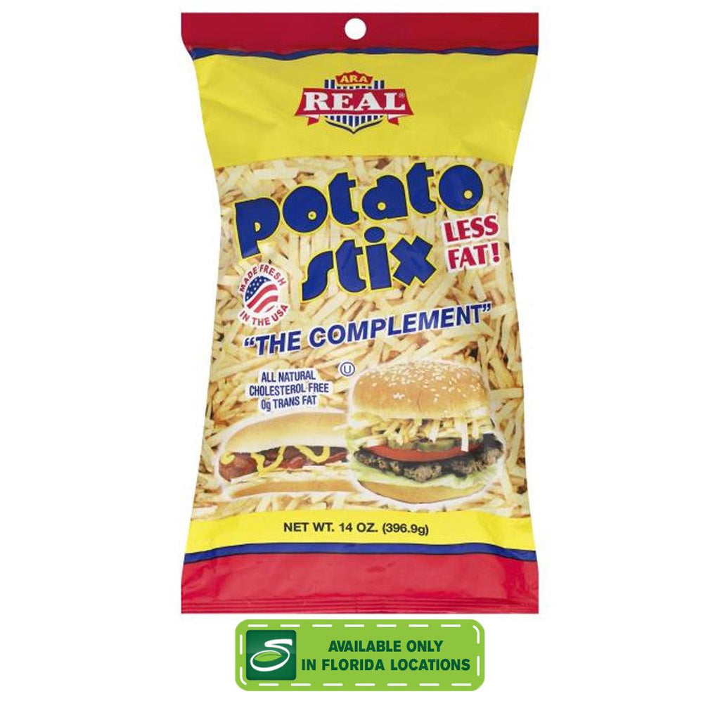 Ara Real Potato Stix Less Fat 14oz - Seabra Foods Online