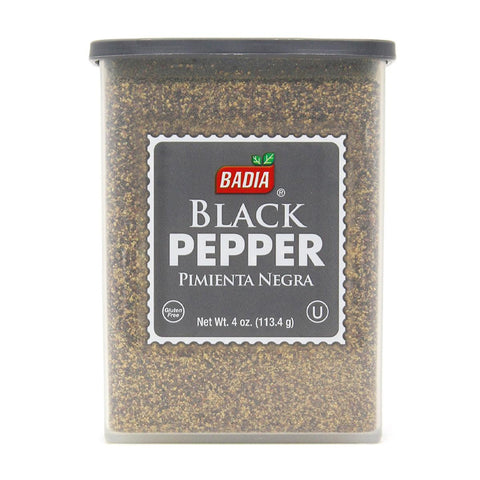 Badia Ground Black Pepper Can 4oz - Seabra Foods Online