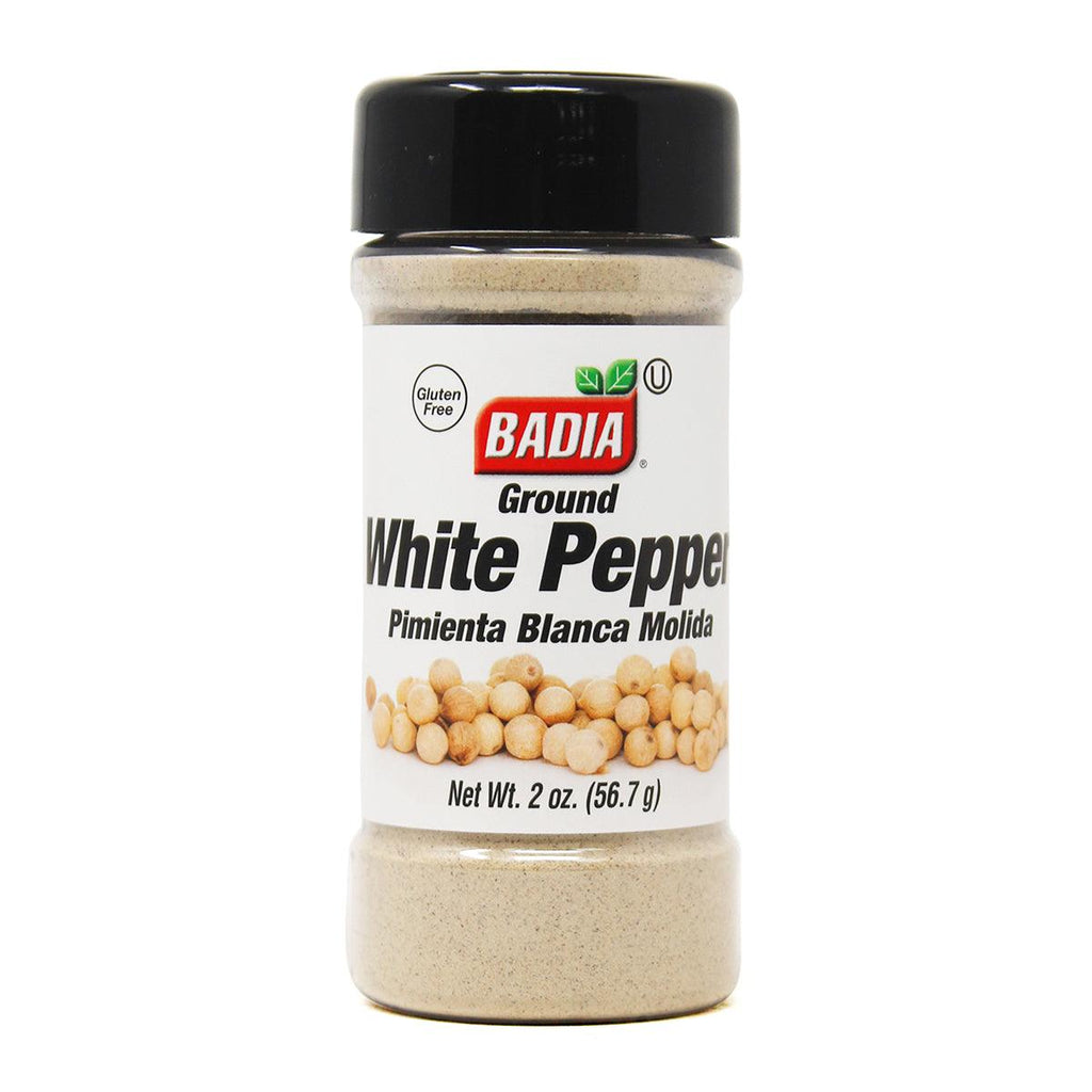 Badia Ground White Pepper 2oz - Seabra Foods Online