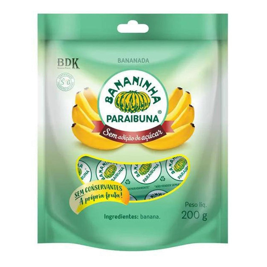 Bananinha Sem Açucar Paraibuna 200g - Seabra Foods Online
