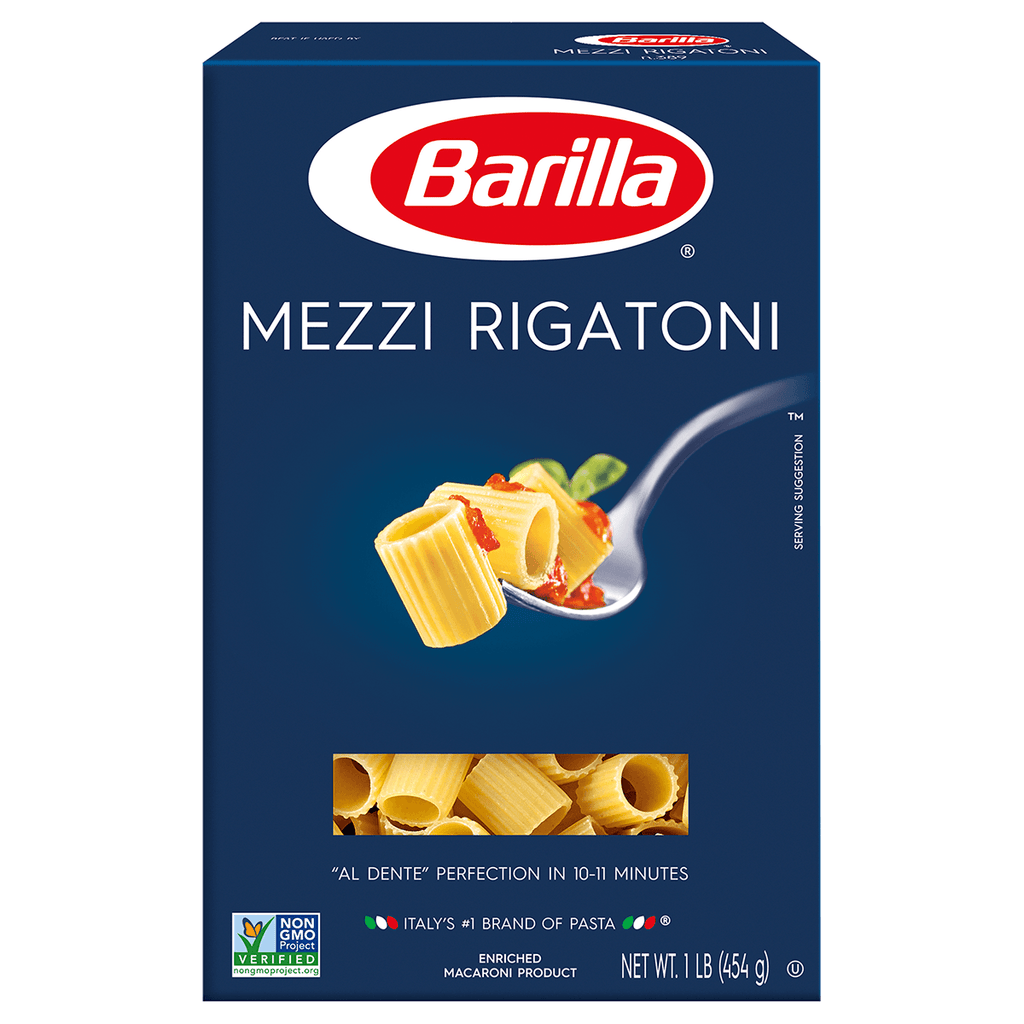 Barilla Mezzi Rigatoni 16oz - Seabra Foods Online