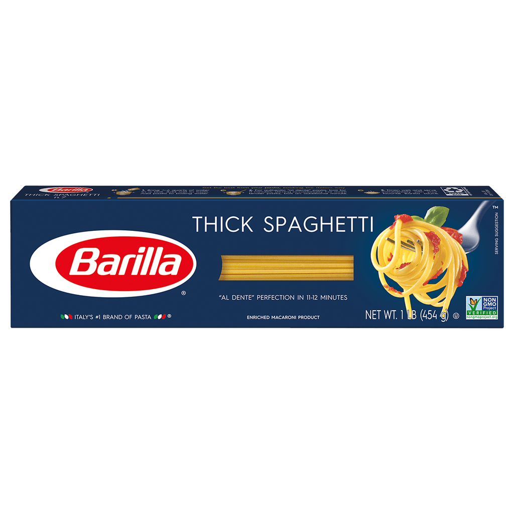 Barilla Thick Spaghetti 16oz - Seabra Foods Online